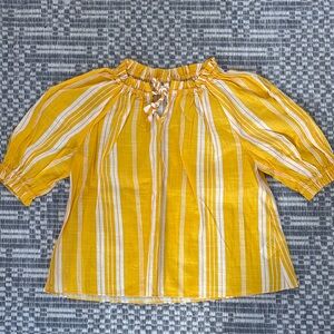 Zimmermann Yellow Striped Kids Top